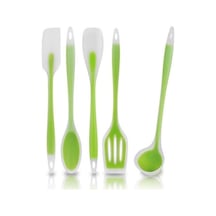 Valletta Aloha Isıya Dayanıklı 5 Parça Silikon Spatula Set Yeşil
