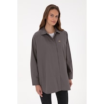 U.s. Polo Assn. Kadın Gri Gömlek Desenli 50316399-vr024 Gri