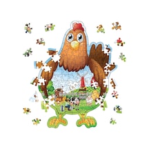 Kidsan 112 Parça Çifçi Tavuk Puzzle