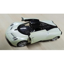 Oyuncak Metal Model Araba 1/36 Çek Bırak Bej Pagani Huayra
