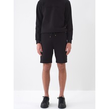 Xint Siyah Pamuk Dokulu Slim Fit Şort 380166