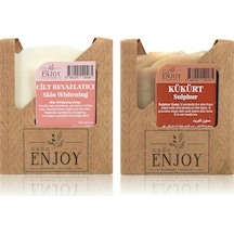 Suds Enjoy Doğal Cilt Beyazlatıcı + Kükürt El Yapımı Yüz Saç ve Vücut Sabunu 2 x 100 G