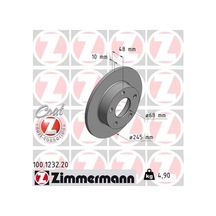 Zimmermann 100.1232.20 Arka Fren Aynası Passat 1.8 20v-1.9tdı-2.5-2.8 96 Audi A4 2.5 Quattro 96-01 245x10x5dl 986478888-986479b56-df4026 8d0615601a