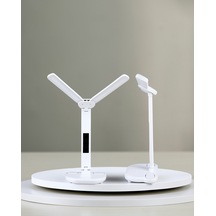 Led Okuma Lambası, Göz Koruyucu Titreşimsiz Işık, Kalemlik Ve Standlı Çok Renkli