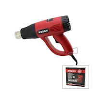 Rodex Rdx-303a Sıcak Hava Makinesi Ve Tabancası 2000w 300-600 C 280/480lpm 4 Adet Başlık Aparat