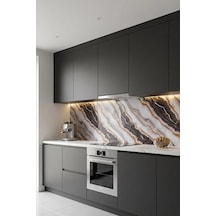 Alternatif Kaplama Uv Pvc Mermer Panel Pure Gold 1 Adet 60x120cm Ev Ofis Otel Duvar Kaplama Paneli Cadet Grey