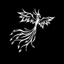 Phoenix Kuş Araba Sticker Yapıştırması 19Cm Beyaz Renk