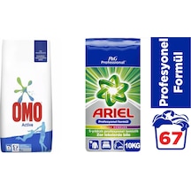 Omo Active Kusursuz Leke Çıkarma 10 KG + Ariel Profesyonel Parlak Renkler 10 KG