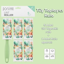 Porsima 3107 Kedi Köpek Tüy Toplayıcı Rulo 4 Adet Yedek Rulo Yeş