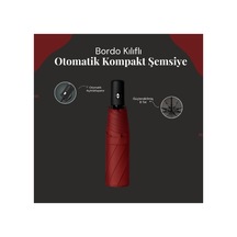 Mnb Shop Bordo Kılıflı Otomatik Kompakt Şemsiye Çok Renkli