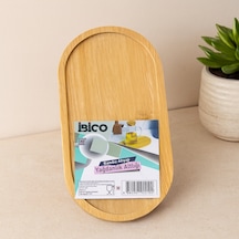 Oval Bambu Mini Tepsi - Yağdanlık Altlık 12 X 23.3 X 0.8 Cm Çok Renkli