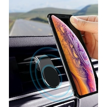 Telefon Tutucu Manyetik Izgaraya Geçme Mıknatıslı Silver