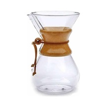 Cam Dripper Ekipmanı - Kahve Demleme Aleti - Cam Kahve Demleme - 800 Ml - 6 Cup Çok Renkli