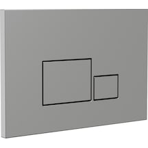 Nkp S1 Kontrol Paneli, Çift Basmalı, Mat Krom-0040