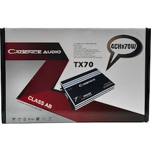Tx-70 Serisi Class Ab 4ch X 70w 2500w 4 Kanal Oto Amfi Ses Sistemi Uyumlu Cadence