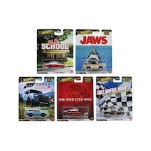 Hot Wheels Premium Pop Culture 2026 Mix 5 5'li Set Toyota Lotus Pontiac Chevrolet Gri