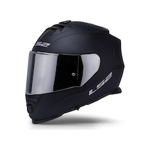 Ls2 Storm 2 Mat Siyah Kapalı Motosiklet Kaskı Gri Camlı Mat Siyah