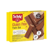 Schar Glutensiz Twin Bar Çikolata 64,5g - Gluten İçermeyen Lezzetli Atıştırmalık 8'li Avantaj P Tarı