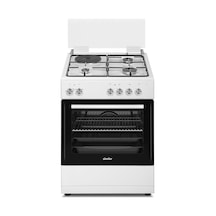 Simfer 1242 Tam Boy Fırın 3G+1E Hotplate Turbo 6 Fonksiyon Beyaz