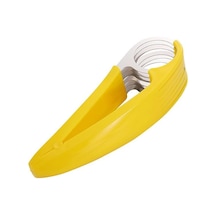 Paslanmaz Çelik Muz Dilimleme Meyve Sebze Sosis Dilimleme Mutfak Aletleri Sarı