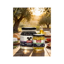 Gemlik Siyah Zeytin 700 Gr 261/290 M & Yeşil Dilimli Zeytin 200 Gr Cam Kavanoz