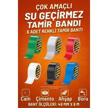 Suya Dayanıklı Tamir Bandı Çadır Bant 48x8 Mt Yüksek Kalite Bant 6 Adet