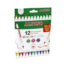 Alpino Ar-002013 Çift Yönlü Keçeli Kalem 12'li