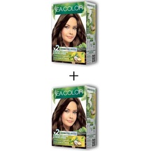 2x2 Tüp Saç Boyası Seti Çikolata Kahve No:6.7