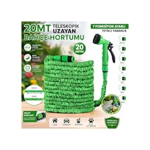20 Metre Teleskopik Uzayan Bahçe Hortumu 7 Fonksiyonlu Ayarlı Tetikli Sulama Tabancası Katlanabilir Esnek Su Hortumu Araç Yıkama, Bahçe Sulama Ve Temizlik İçin - 908988748