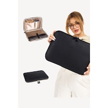 Mussen Arvo - Macbook Neo Air Ve Pro - Laptop Çantası & Kılıfı 13", 13.3", 13.6" Ve 14" İnç Siyah Siyah