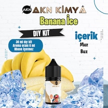 Banana Ice Dıy Kit Muz Buz Gıda Aroması %20 Oranda Aroma İçerir Hazır Değildir 30 Ml