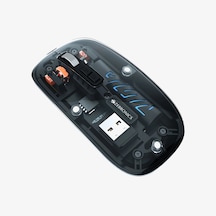 Şeffaf Tasarım Bluetooth + 2.4g Kablosuz Şarjlı Mouse - Şeffaf Tasarım Bluetooth + 2.4g Kablosuz Şarjlı Mouse -