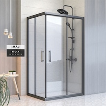 İmaj Banyo Noa Dikdörtgen Duşakabin Siyah
