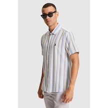 U.S. Polo Assn. U.s. Polo Assn. Erkek Açık Lacivert Gömlek Kısa Kollu 50322177-vr059