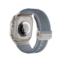 Xemu Watch Ultra 49mm Clo Krd-113 Spor Görünümlü Silikon Kordon-gri