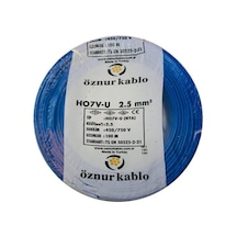 Öznur 2,5 Mm NYA Kablo - 100 Metre Mavi