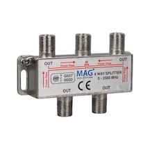Mag 5-2500 Mhz 1/4 Splitter Uydu Anten Sinyal Dağıtıcı