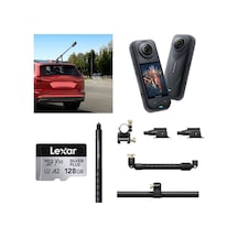 X5 Aksiyon Kamerası - Racing Araç Kit 128 Gb Siyah