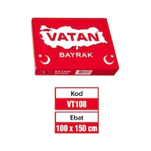 Vatan Türk Bayrağı Polyester 100x150 Vt108 Diğer