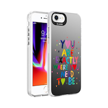 Zore İphone 8 Kılıf Desenli Ogaa Silver Sert Kapak - You