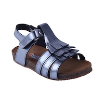 Toddler 01217 Anatomik Deri Mantar Taban Püsküllü Sandalet 21-25 (422205806) Füme