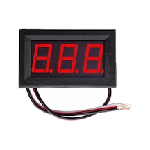 0.56 İnch Dc 0-30v Digital Kırmızı Voltmetre 3 Telli Panel Tip