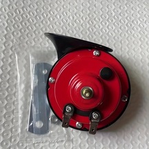 Meridiangoods Red1pc Motosiklet Salyangoz Kornası Yüksek Sesli Araç Kornası Modifiye