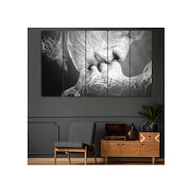 Öpücük, Sevgili, Aşk, Damardan Sanat - 5 Parçalı Tablo Görsel - 702503370 Görsel