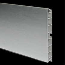 Pvc Baza Profili 100 Mm Metalik Gri Kaplamalı 1 Boy 3,66 Metre