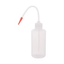Borox Plastik Piset PE Plastik Uzun Form Renkli Yıkama Şişesi Şeffaf 250 ML