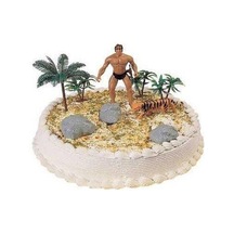 Tarzan Temalı Maket Pasta Süsü