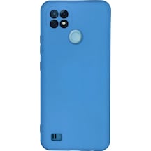 Uryport Realme C21 Kılıf Nano İçi Kadife Silikon - Mavi