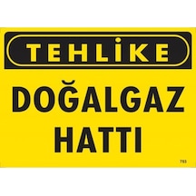 Tehlike Doğalgaz Hattı Uyarı Levhası 25X35 Kod:753 (475949028)