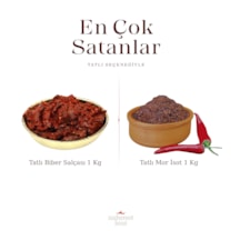 Zahmet Tatlı Biber Salçası 1 KG + Tatlı Mor Isot 1 KG